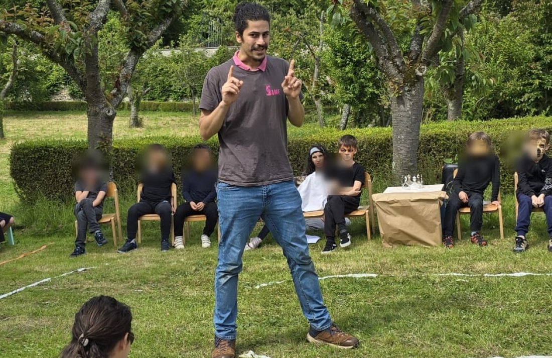 Yassin en atelier